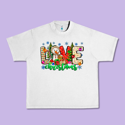 Love Christmas Urban Heavy Tee Designed By Cowhidedigitalart
