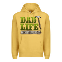 Antique Gold dad lıfe totally naıled it Premium Hoodie - BarkalooDesign