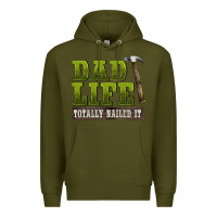 Dad Lıfe Totally Naıled It Premium Hoodie | Teevron