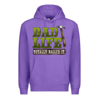 Purple dad lıfe totally naıled it Premium Hoodie - BarkalooDesign