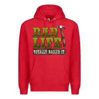 Red dad lıfe totally naıled it Premium Hoodie - BarkalooDesign