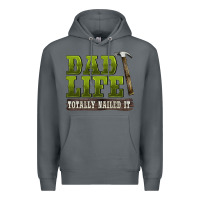 Rock dad lıfe totally naıled it Premium Hoodie - BarkalooDesign