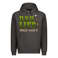 Smoke dad lıfe totally naıled it Premium Hoodie - BarkalooDesign