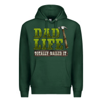 Sports Green dad lıfe totally naıled it Premium Hoodie - BarkalooDesign