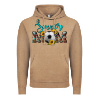 Vintage Coffee western leopard cowhide sunflowers  glitter mom soccer Vintage Hoodie - Artiststas