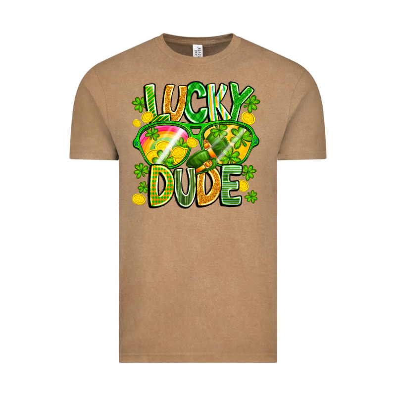 Lucky Dude Vintage Tee by CowhideDigitalArt | Teevron