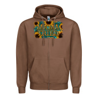 Chestnut Sunflower Serappe Turquoise Gemstone Mama Tried Zipper Hoodie - Jasminsmagicworld