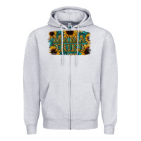Heather Grey Sunflower Serappe Turquoise Gemstone Mama Tried Zipper Hoodie - Jasminsmagicworld