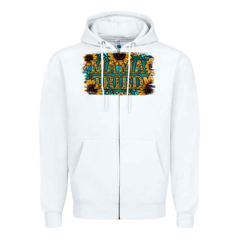 Sunflower Serappe Turquoise Gemstone Mama Tried Zipper Hoodie by Jasminsmagicworld | Teevron