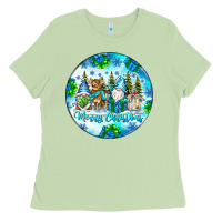 Matcha merry christmas Ladies Tee - CowhideDigitalArt