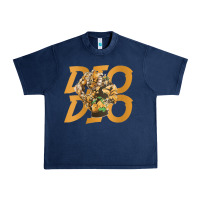 Navy jojo bizarre Urban Heavy Tee - DesigneFamous