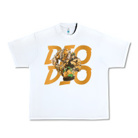 White jojo bizarre Urban Heavy Tee - DesigneFamous