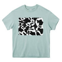 Arona distressed black glitter cowhide pattern Heavy Core Tee - RanaPortraitStore