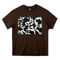 Chocolate Brown distressed black glitter cowhide pattern Heavy Core Tee - RanaPortraitStore