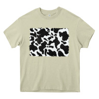 Mossy distressed black glitter cowhide pattern Heavy Core Tee - RanaPortraitStore