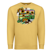 Antique Gold Connecticut State Map Premium Sweatshirt - RanaPortraitStore