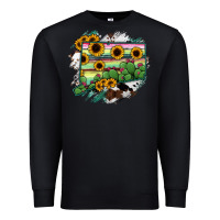 Black Connecticut State Map Premium Sweatshirt - RanaPortraitStore