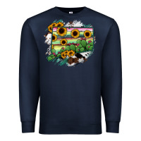 Navy Connecticut State Map Premium Sweatshirt - RanaPortraitStore