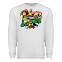 Oatmeal Heather Connecticut State Map Premium Sweatshirt - RanaPortraitStore