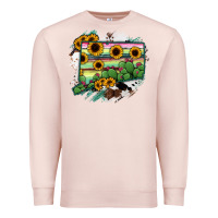 Pale Pink Connecticut State Map Premium Sweatshirt - RanaPortraitStore