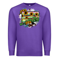 Purple Connecticut State Map Premium Sweatshirt - RanaPortraitStore