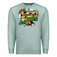 Seafoam Connecticut State Map Premium Sweatshirt - RanaPortraitStore