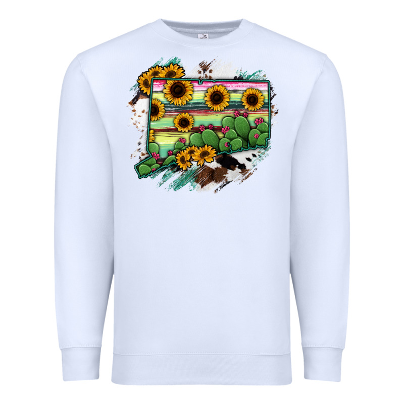 Connecticut State Map Premium Sweatshirt by RanaPortraitStore | Teevron