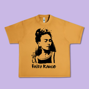 Frida Kahlo Urban Heavy Tee Designed By Designefamous