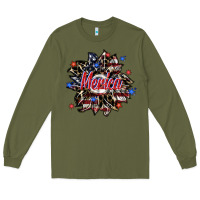 Army Green merica Long Sleeve Tee - SublimationCraftShop