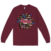 Burgundy merica Long Sleeve Tee - SublimationCraftShop