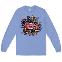Colony Blue merica Long Sleeve Tee - SublimationCraftShop