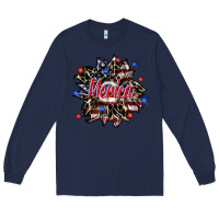 Navy merica Long Sleeve Tee - SublimationCraftShop