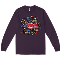 Plum merica Long Sleeve Tee - SublimationCraftShop