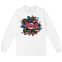 White merica Long Sleeve Tee - SublimationCraftShop