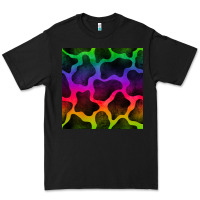 Black colorful cow seamless pattern Premium Tee - BundleAndBundleShop