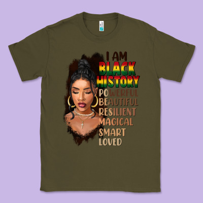 I Am Black History Black Girl Classic Tee Designed By Fadigitalartstudio