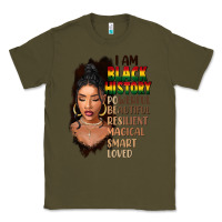 Army Green I am black history black girl Classic Tee - FaDigitalArtStudio
