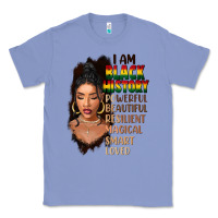 Colony Blue I am black history black girl Classic Tee - FaDigitalArtStudio