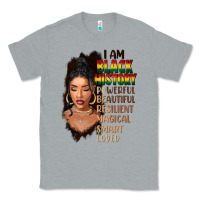 Heather Grey I am black history black girl Classic Tee - FaDigitalArtStudio