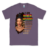 Lavender I am black history black girl Classic Tee - FaDigitalArtStudio