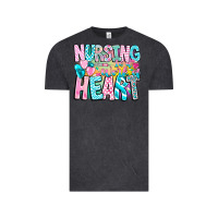 Vintage Black Nursing is a work of heart Vintage Tee - CowhideDigitalArt