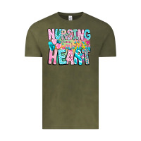 Vintage Olive Nursing is a work of heart Vintage Tee - CowhideDigitalArt