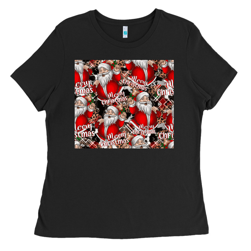 Merry Christmas Ladies Tee by CowhideDigitalArt | Teevron