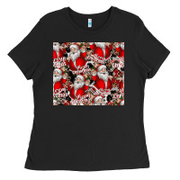 Black Merry Christmas Ladies Tee - CowhideDigitalArt