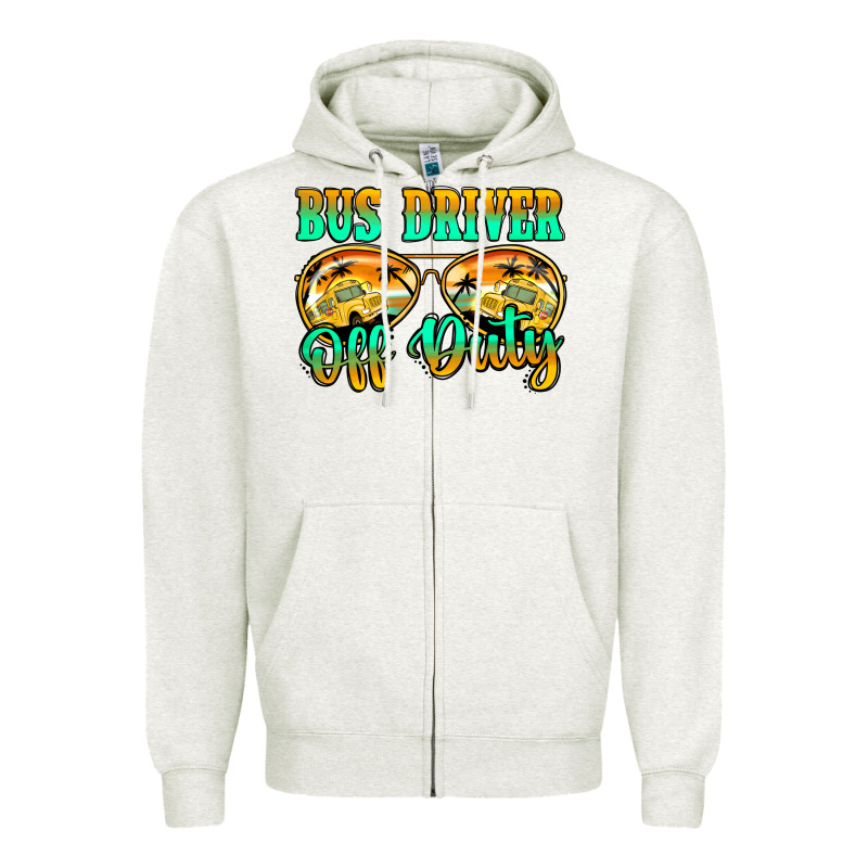 Bus Driver Off Duty Zipper Hoodie by Jasminsmagicworld | Teevron