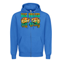 True Royal Bus Driver Off Duty Zipper Hoodie - Jasminsmagicworld