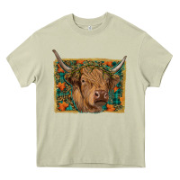 Mossy highland cow fall Heavy Core Tee - RanaPortraitStore