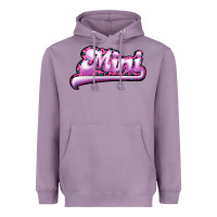 Lavender Mini Leopard Heavyweight Hoodie - RanaPortraitStore
