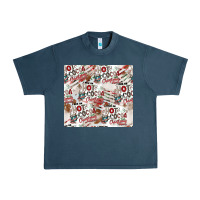 Midnight Navy hot cocoa christmas cheer pattern Urban Heavy Tee - CowhideDigitalArt