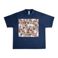 Navy hot cocoa christmas cheer pattern Urban Heavy Tee - CowhideDigitalArt
